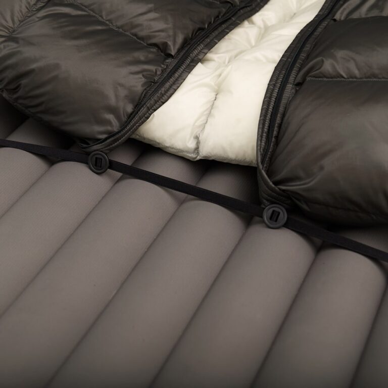 ROCK FRONT 200 Ultralight down sleeping bag quilt mode attachments