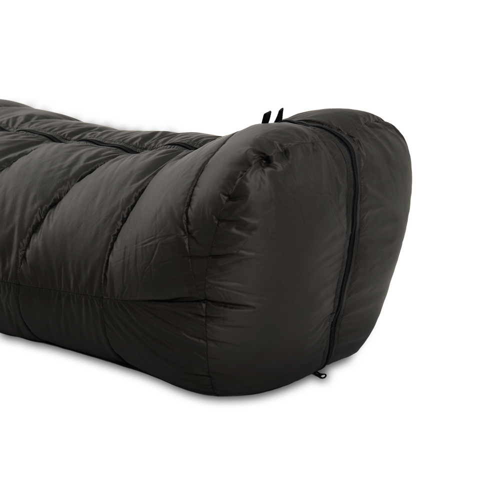ROCK FRONT 450 Ultralight three season down sleeping bag zipped footbox