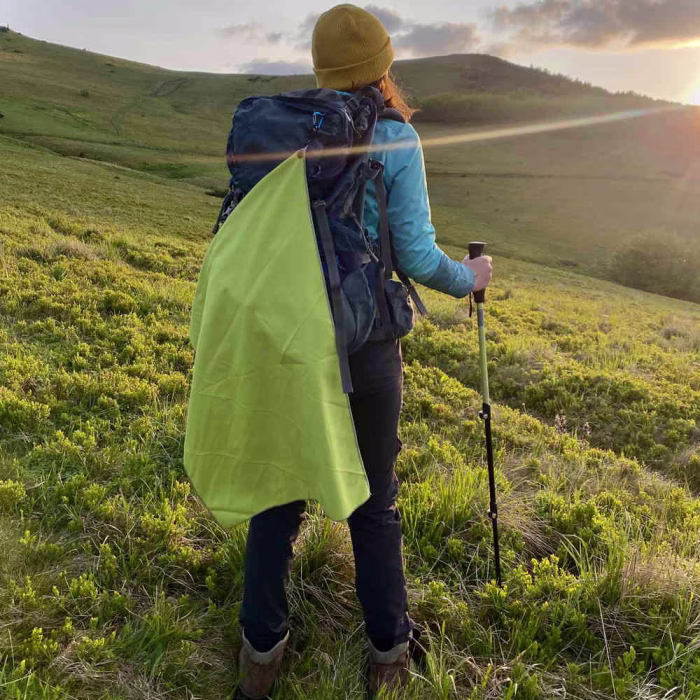 Tourist towel ROCK FRONT Hiker Towel green - photo