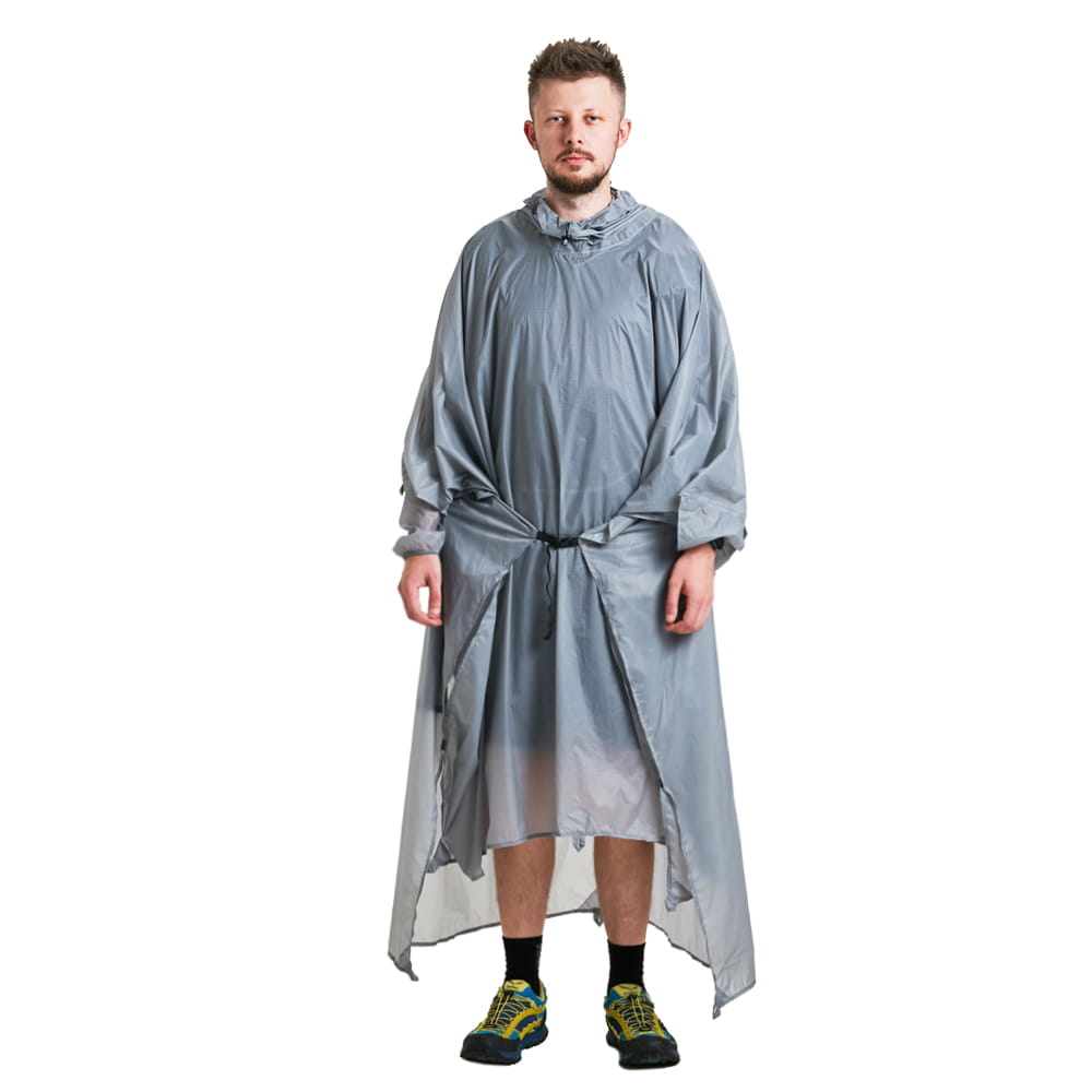 ROCK FRONT Rain Hoody - waterproof rain anorak with long side zippers
