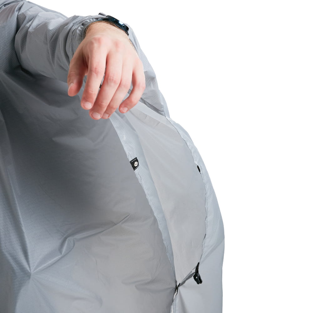 ROCK FRONT Rain Hoody - waterproof rain anorak with long side zippers for ventilation