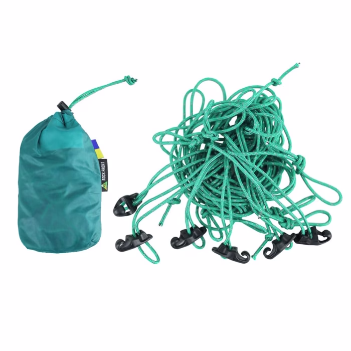 ROCK FRONT Guyline kit braces with a sack