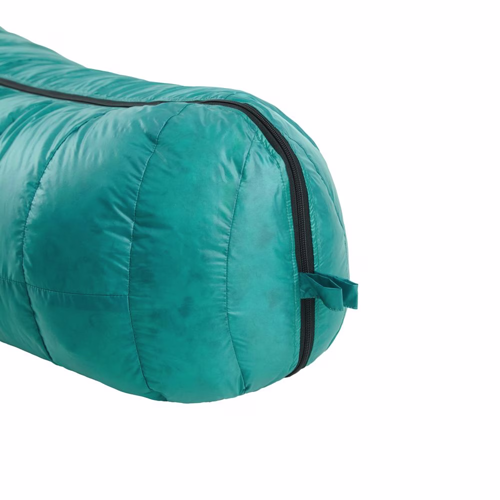 Winter down sleeping bag ROCK FRONT 1000 3D turquoise - photo
