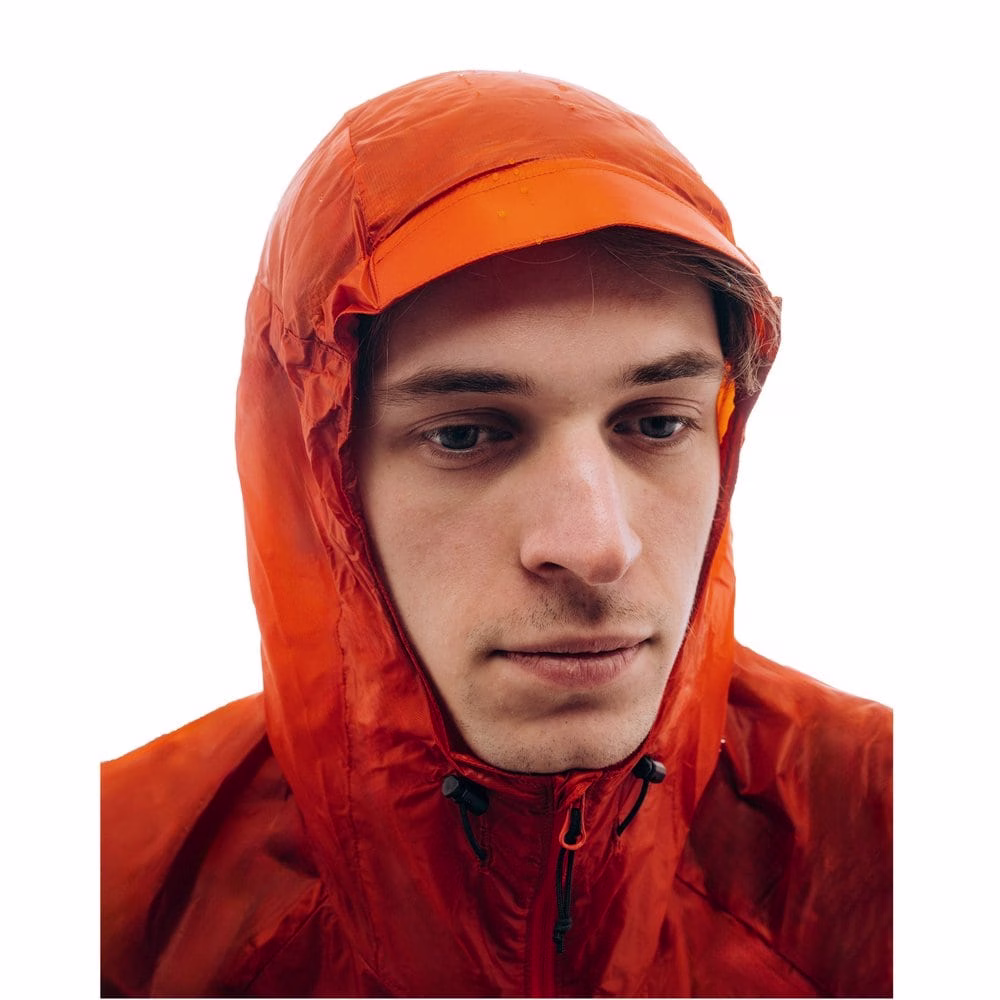 ROCK FRONT TL 3 mens windbreaker jacket with hood terracota - photo