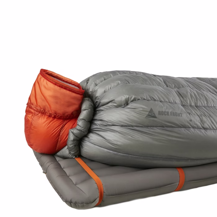 Winter down hood for backpacking ROCK FRONT Snorkel Balaclava with 600 Ascetic UL quilt