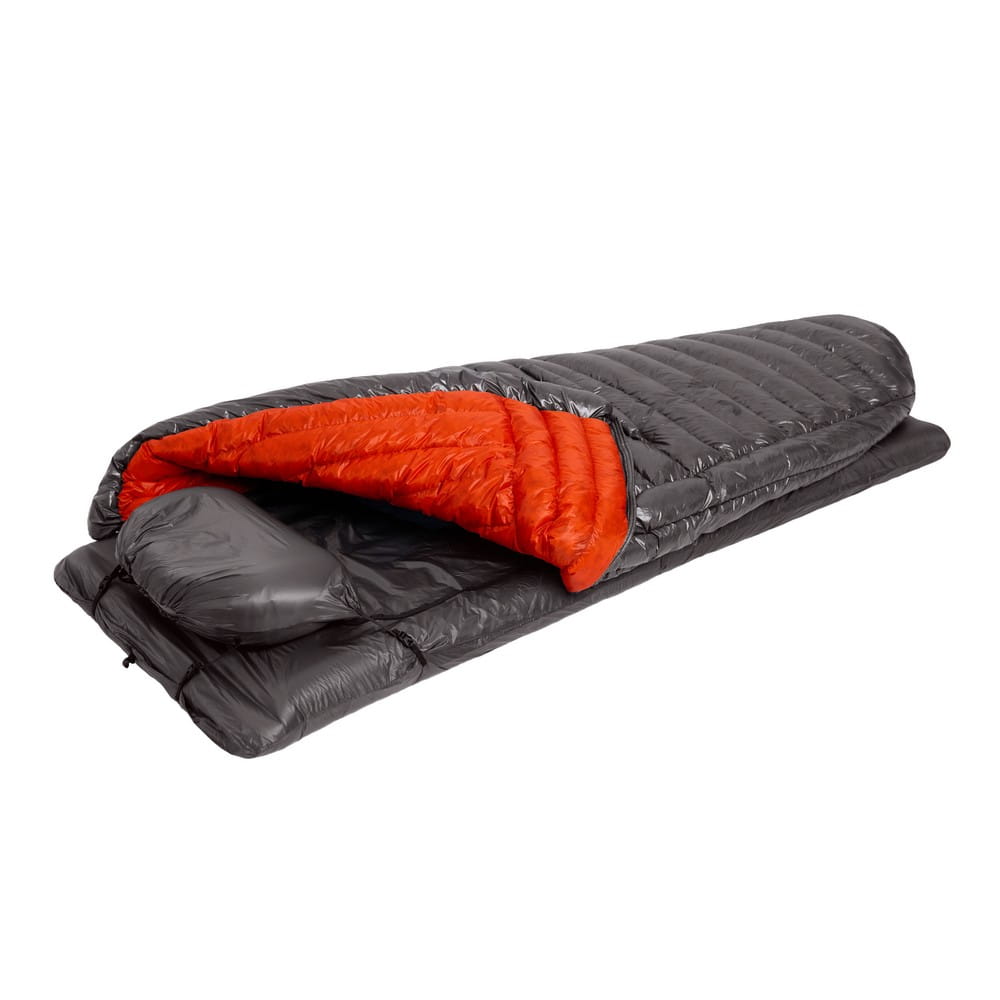 ROCK FRONT 350 Pro Ultralight sleeping system with pillow and cwarm collar